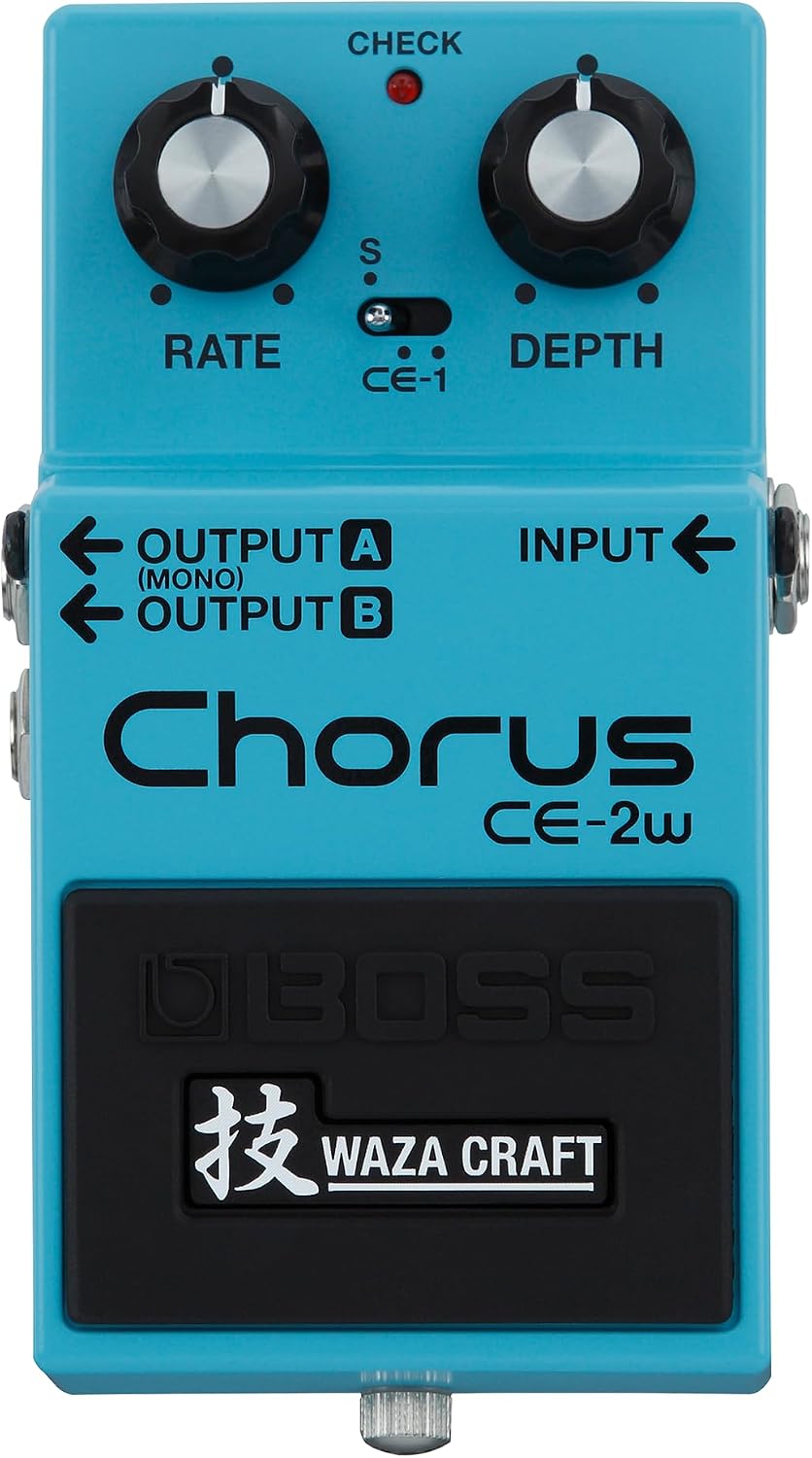 BOSS CE-2W Chorus | Premium Waza Craft Guitar Effect Pedal with Analog Circuitry | True Reproduction of the Legendary CE-2 & CE-1 Chorus Pedals