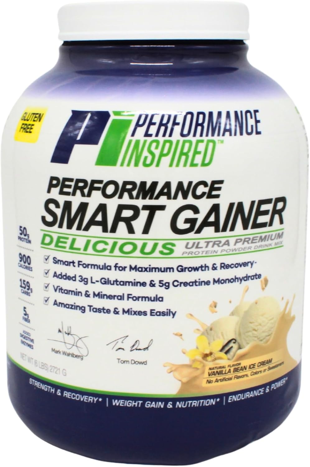 Performance Inspired Nutrition Smart Mass Gainer – 50G Protein, 900 Calories, Creatine, L-Glutamine & Digestive Enzymes – Muscle Recovery & Growth – Chocolate Milkshake – 6 lb | 50G Protein - 900 Calories - Creatine, L-Glutamine & Digestive Enzymes