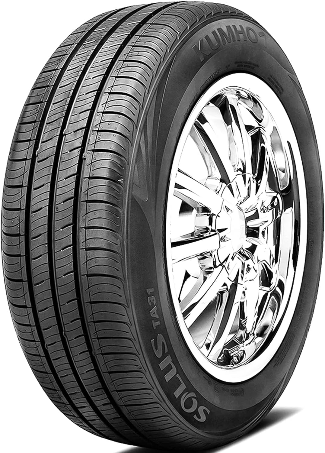 Kumho Solus TA31 All-Season Tire - 215/55R17 94V | Passenger Performance All Season Traction 94V Rated Standard Load Radial Construction Black Sidewall Tire