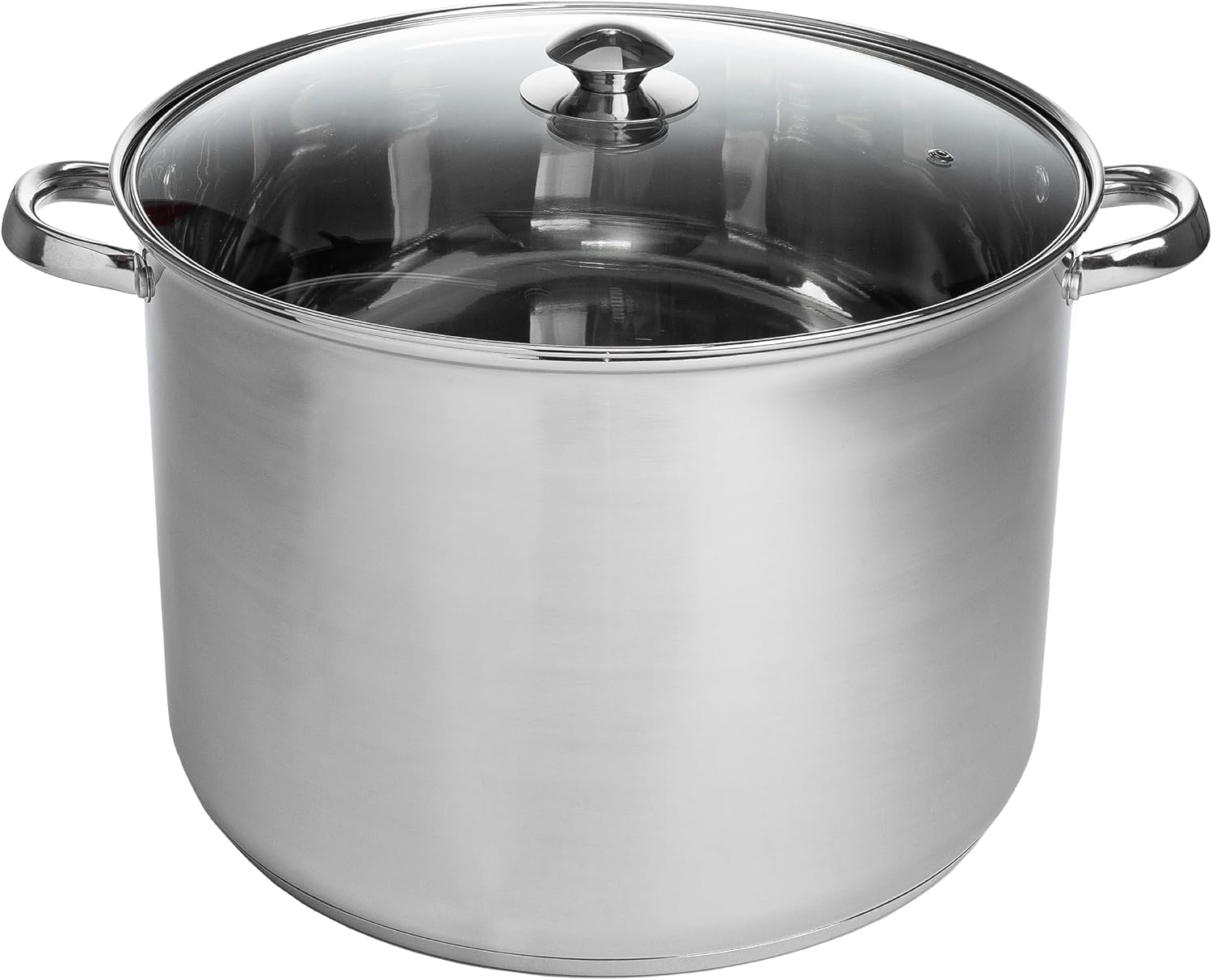 Ecolution Stainless Steel Sauce Pan, Encapsulated Induction Ready Cooking Pot with Glass Lid, Oven Safe, Dishwasher Safe Soup Pot, 2-Quart