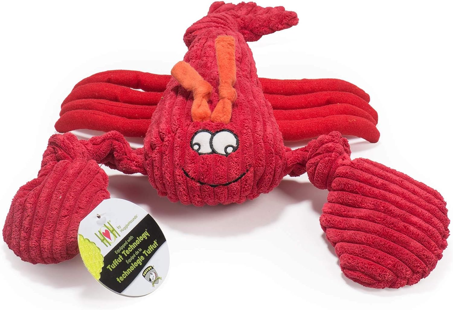 HuggleHounds Knottie Plush Dog Toy - Dog Stuffed Animal Toy, Squeaky Puppy Toys, for Small, Medium & Large Dogs, Durable Plush to Keep Them Busy - Ms Maddie Sock Monkey, Large