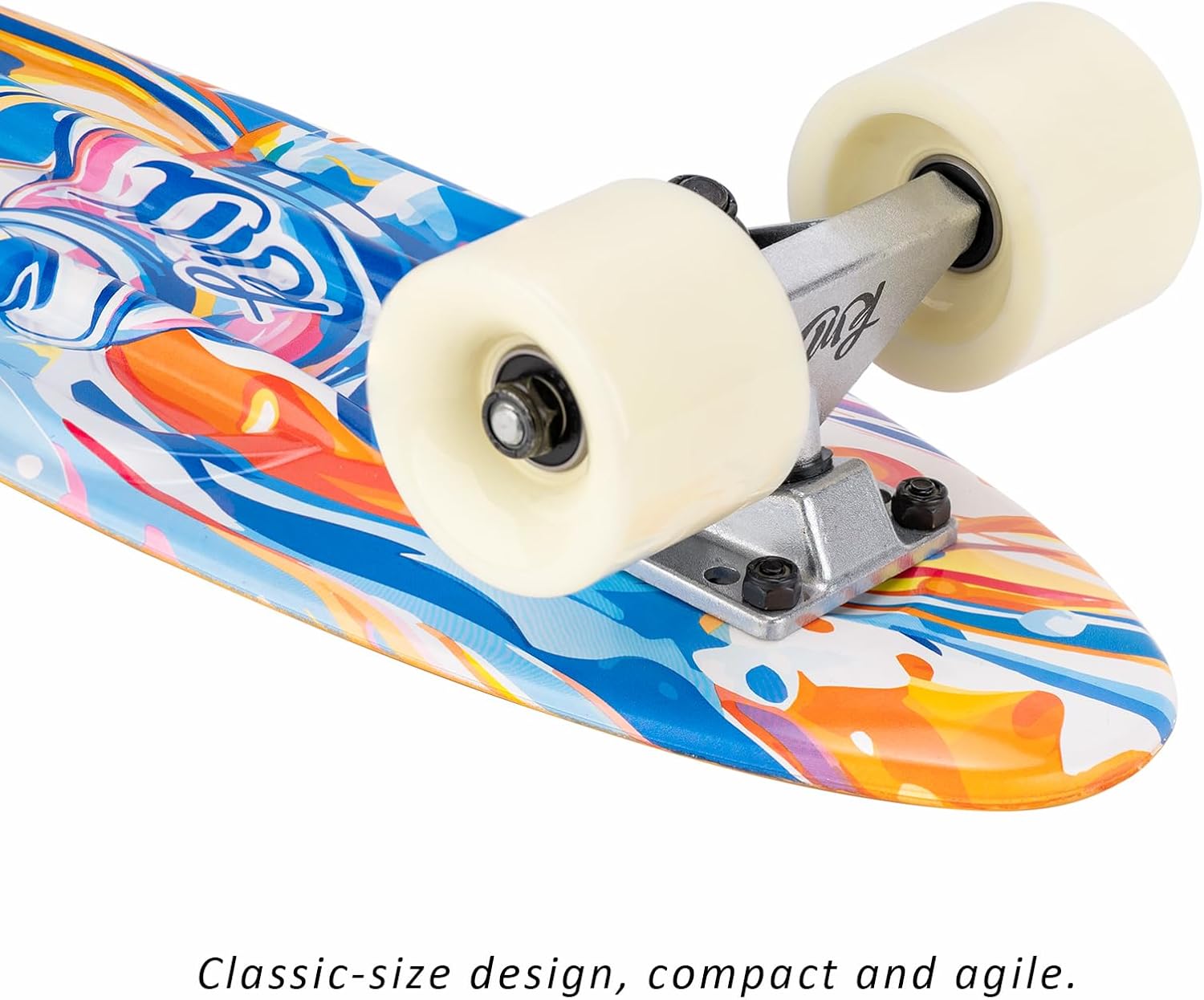 KMX Classic Retro Mini Cruiser Skateboard for Kids, Teens, Adults