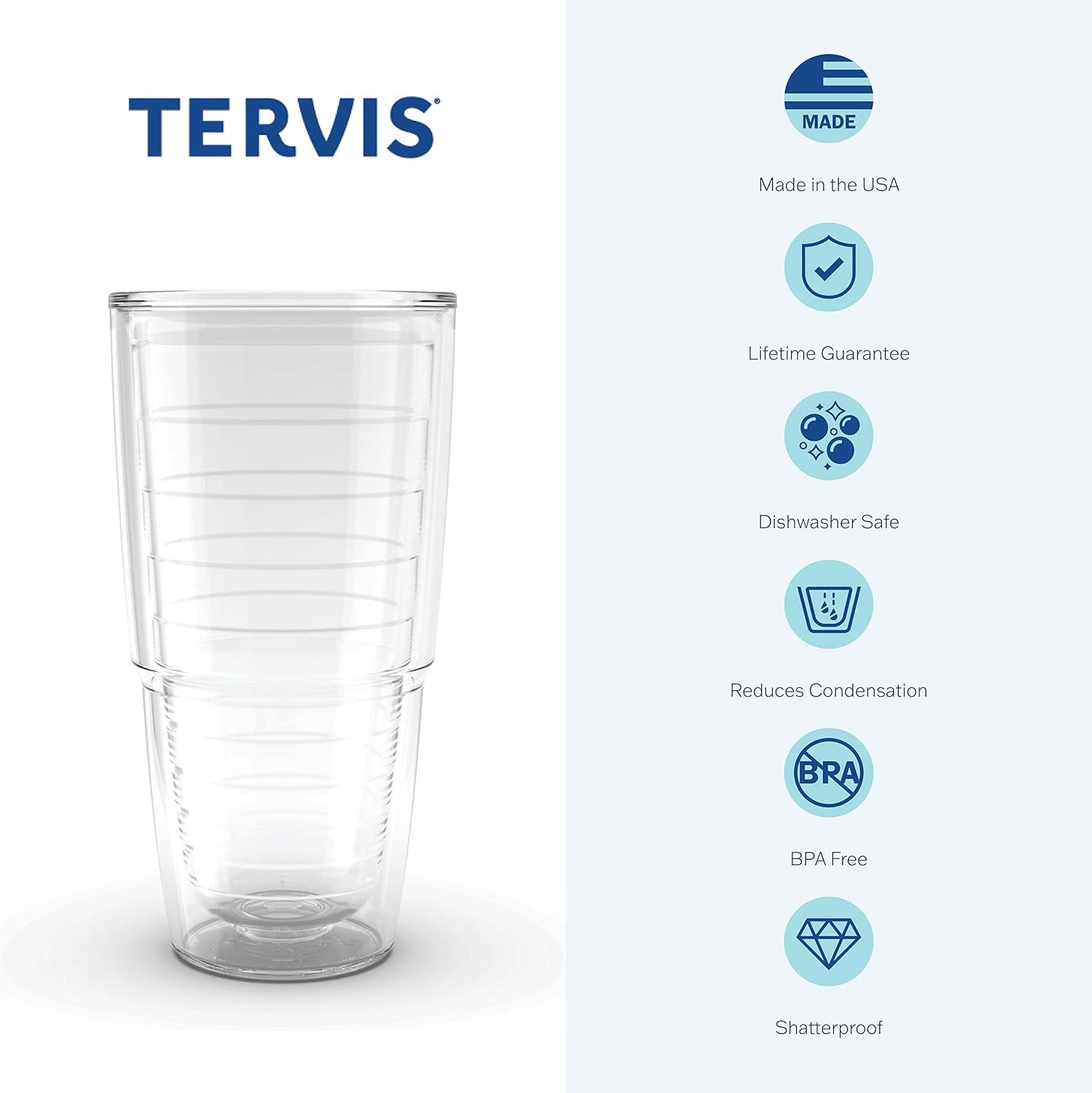 Tervis Plastic 1069599 Coca-Cola - Diet Coke Tumbler with Wrap and Frosted Lid 24oz, Clear