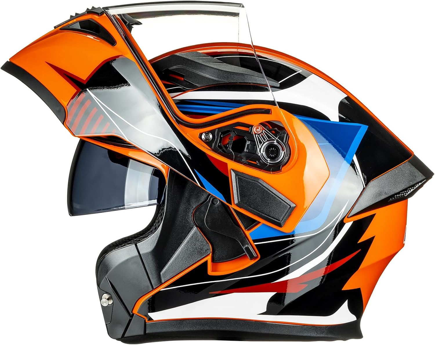 ILM Motorcycle Dual Visor Flip up Modular Full Face Helmet DOT Model 902/902L