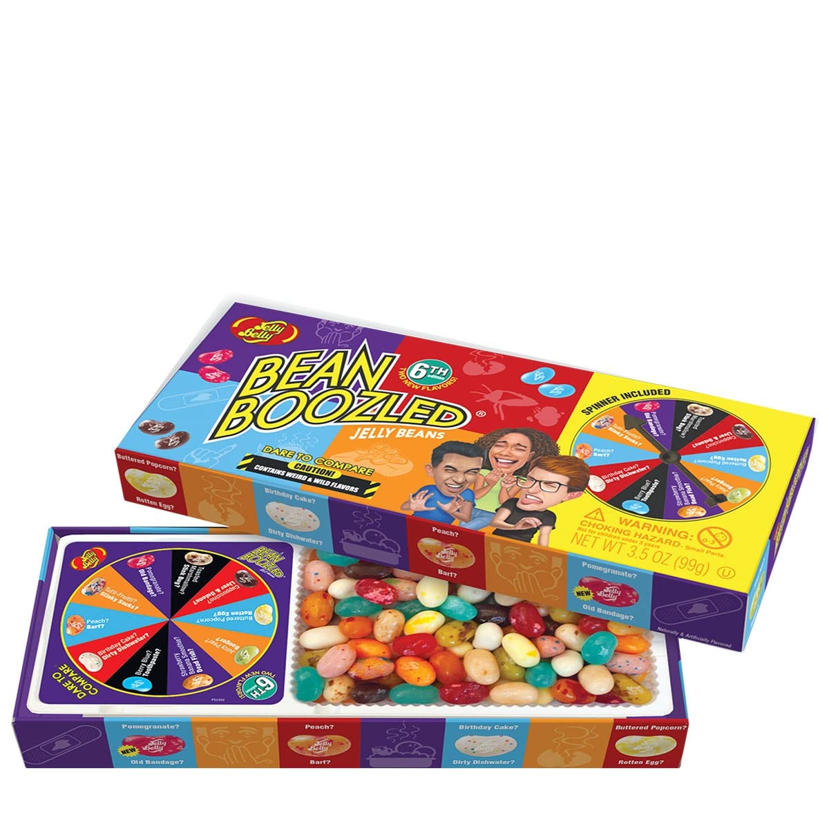 Jelly Belly Bean Boozled Spinner Gift Box Game, Net Wt 3.5oz