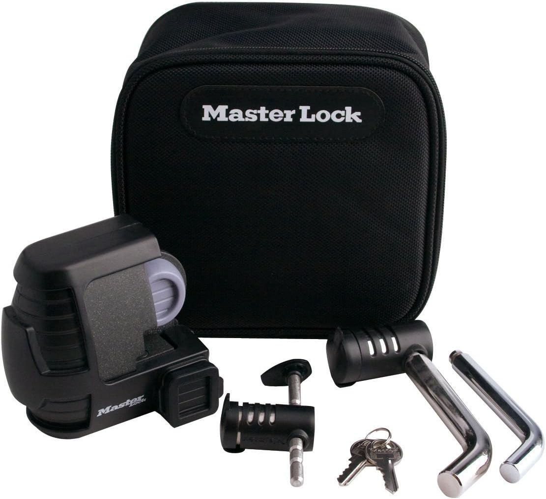 Master Lock 3794DAT Trailer Coupler and Hitch Pin Lock Set, Keyed Alike …