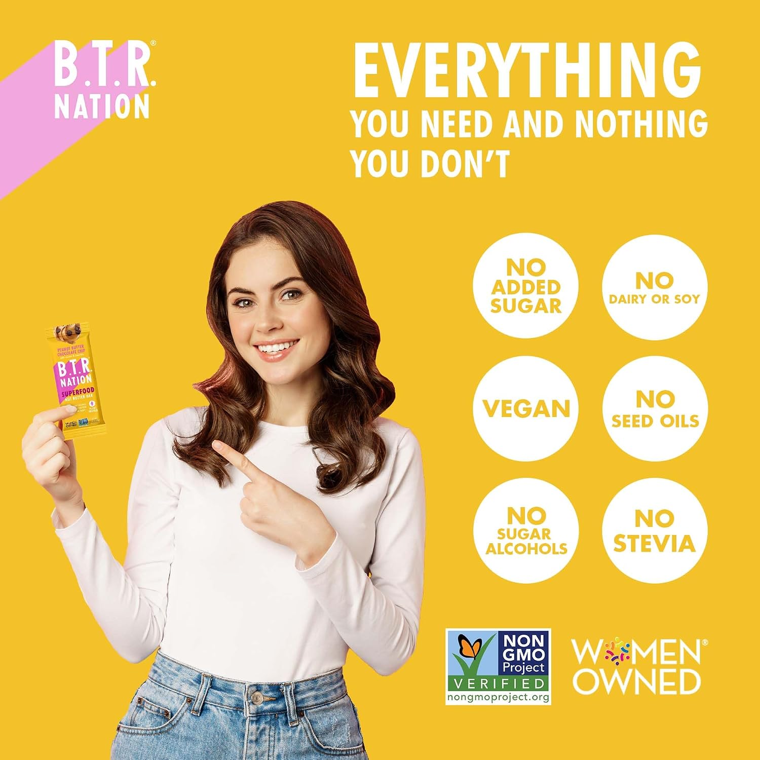 B.T.R Nation - Superfood Protein Bar Dark Chocolate - Vegan - 12 Bars