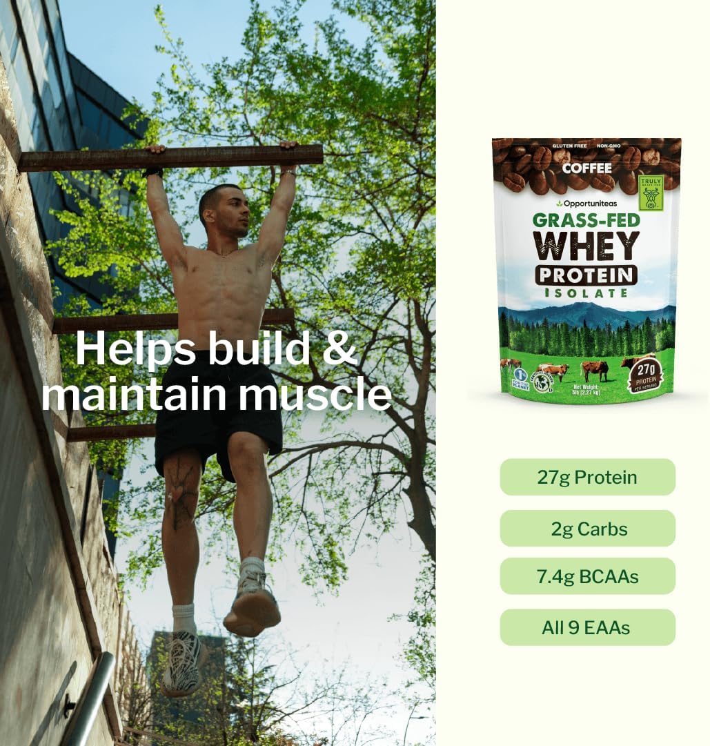 Unflavored Grass Fed Whey Isolate Protein Powder, 1 lb | Isolated, Flavorless Whey made with 100% GrassFed Hormone-Free Milk, It's Unsweetened, Cold-Pressed and Heavy-Metal Tested