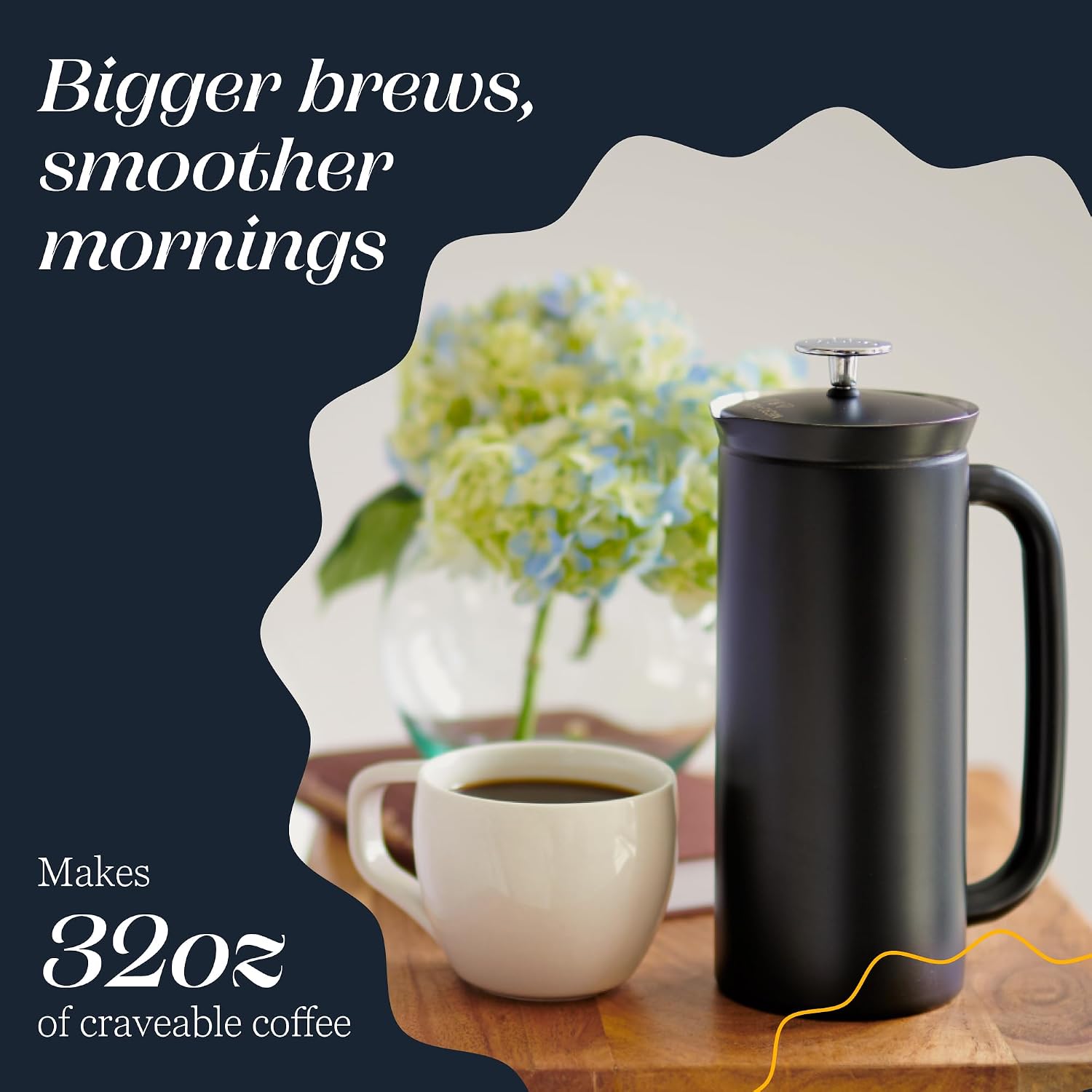 ESPRO P7 French Press, 18oz, Brushed, Stainless Steel Coffee Maker | Double Filter Coffee Press, Grit-Free Coffee, Heat Resistant Insulated tea Press, Easy Hot and Cold Coffee Brewer, Tea Brewer