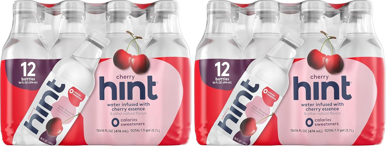 Hint Flavored Water Zero Sugar 0 Calories - Pineapple 16 FL Oz (12 pack) | Crisp, refreshing water, fruit flavors. 0 calories, 0 sugar, 0 sweeteners. Hydration for wellness. Gluten-free, Kosher, Vegan