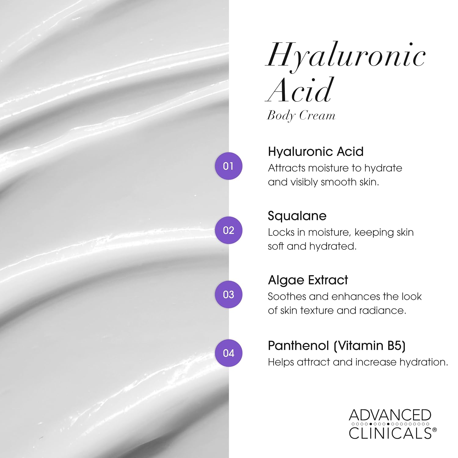 Advanced Clinicals Coconut Oil Body Cream For Women & Men | Hydrating Coconut Lotion For Extremely Dry Skin | Visible Anti Aging Body Butter Skin Care Balm Moisturizer For Hand, Heel, Feet, 16 Ounce
