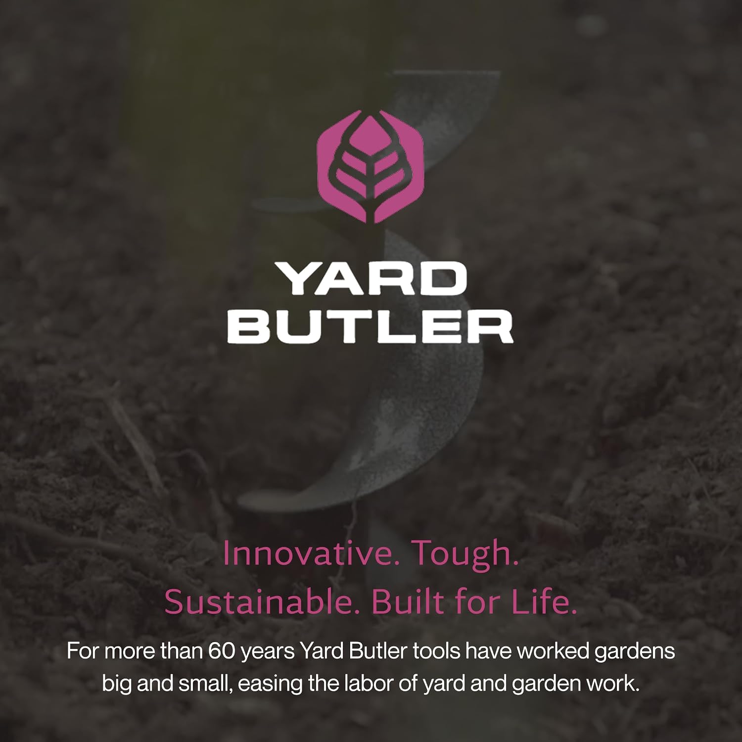 Yard Butler IREA-4 Roto Earth 18” Auger Drill Bit - Digging Tool for Effortless Bulb Planting - Multi-Use Drill - Heavy-Duty Garden Tool - Power-Coated Steel - Rust-Resistant | Powder-Coated Steel Digging Tool, Rust-Resistant, Digs Medium-Depth Holes for…