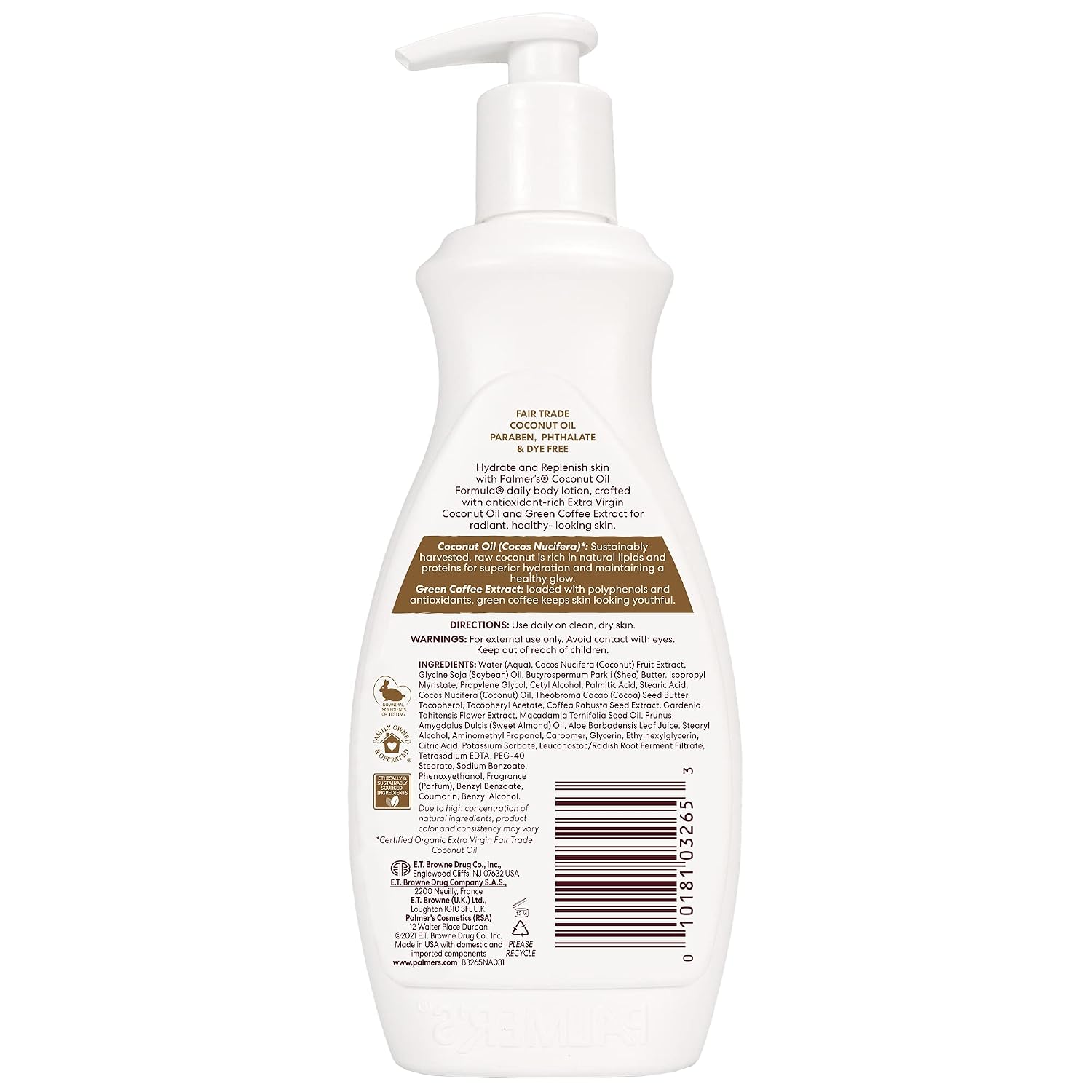 Palmer's Coconut Oil Formula Body Lotion for Dry Skin (13.5 Fl Oz) | A hydrating hand and body moisturizer with Green Coffee Extract and Vitamin E for 48 hour moisture and radiant skin