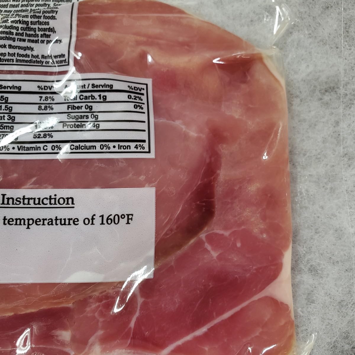 Dan'l Boone Inn Brand Country Ham Biscuit Cut 5-3oz Packs