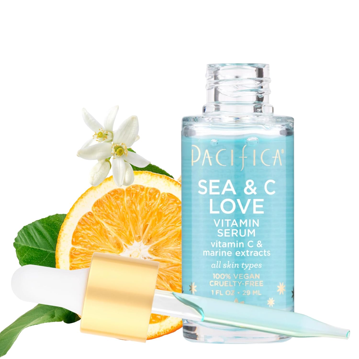 Pacifica Vitamin C Serum for Face – Glow Baby Brightening Facial Serum with Glycolic Acid – Vitamin C Booster Skin Care, Dark Spot Corrector, Vegan Skincare for Glowing Skin, Dermatologist Tested