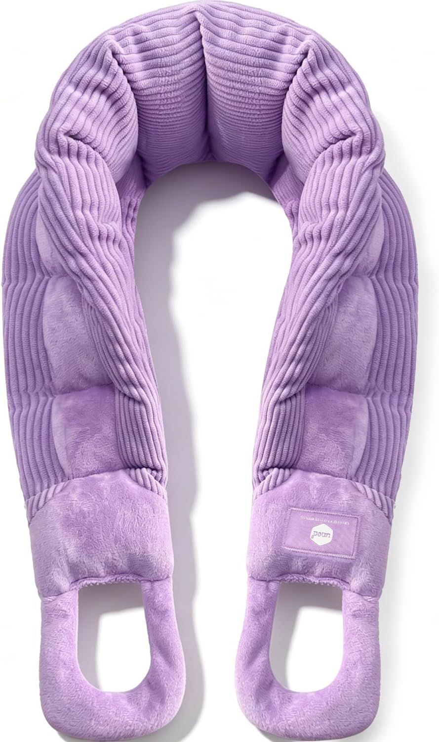 UNCN Long Wide Heating Pad for Neck and Shoulders Back 33x5.9 Microwavable Large Moist Heat Pack Warm Hot Compress Neck Wrap Weighted Bag Massage