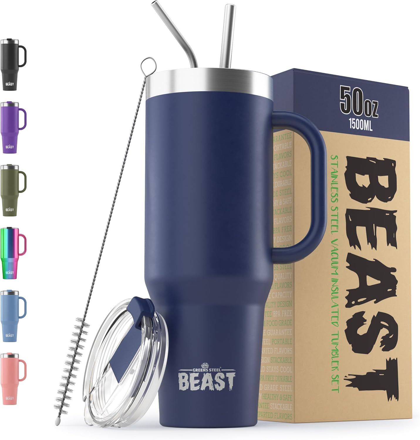 Beast 30 oz Tumbler Stainless Steel Vacuum Insulated Coffee Ice Cup Double Wall Travel Flask (Cupcake Pink)