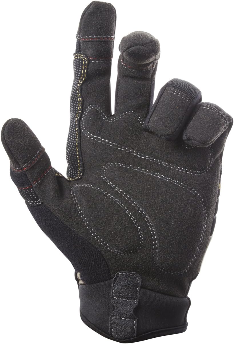 Custom Leathercraft130M Subcontractor Flex Grip Work Gloves, Medium