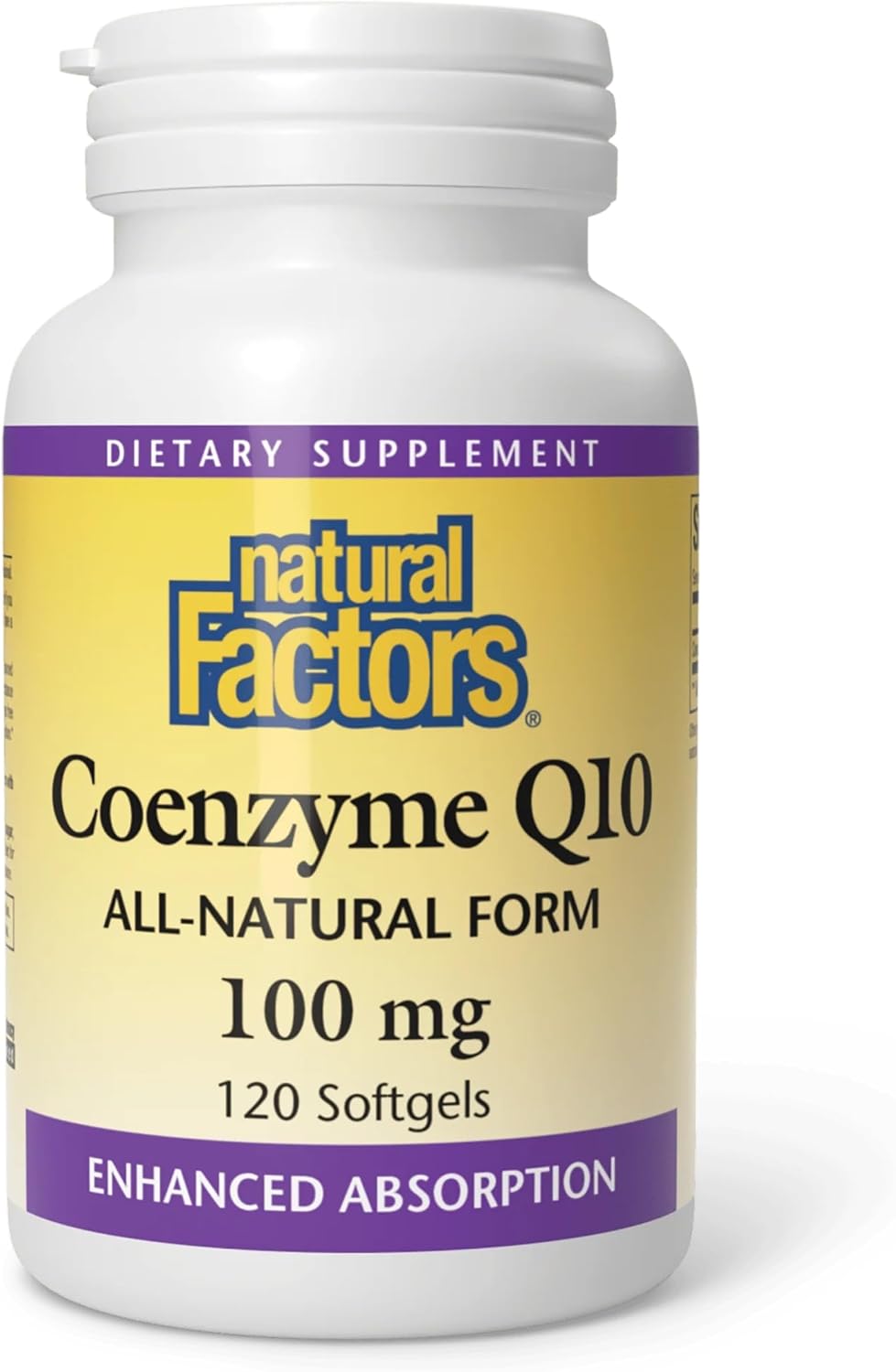 Natural Factors Coenzyme Q10 - Antioxidant Support Supplement Supports Cellular Energy Production - Better Absorption Aids Healthy Heart Function