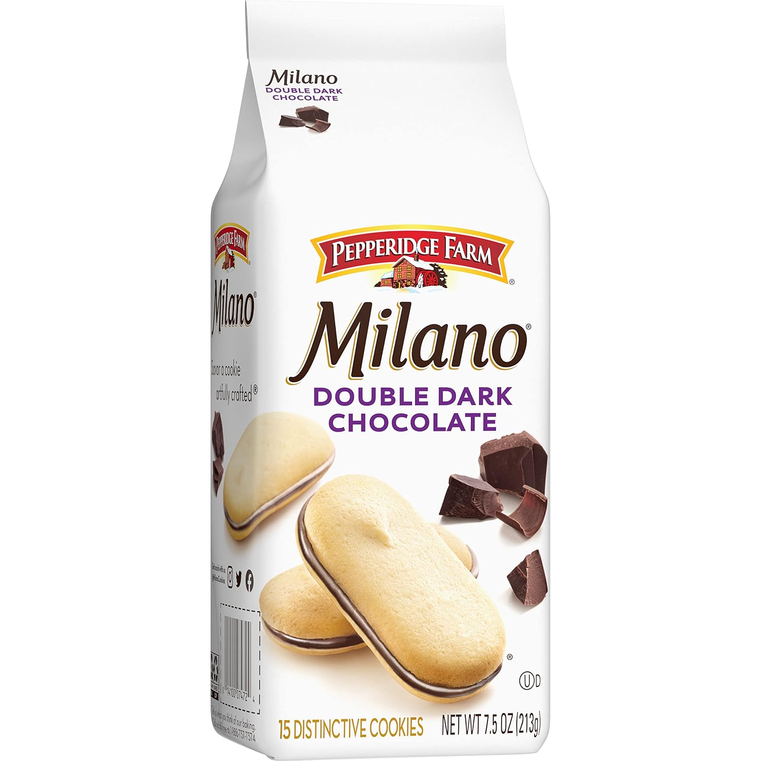 Pepperidge Farm Milano Milk Chocolate Cookies, 6 OZ Bag (15 Cookies)