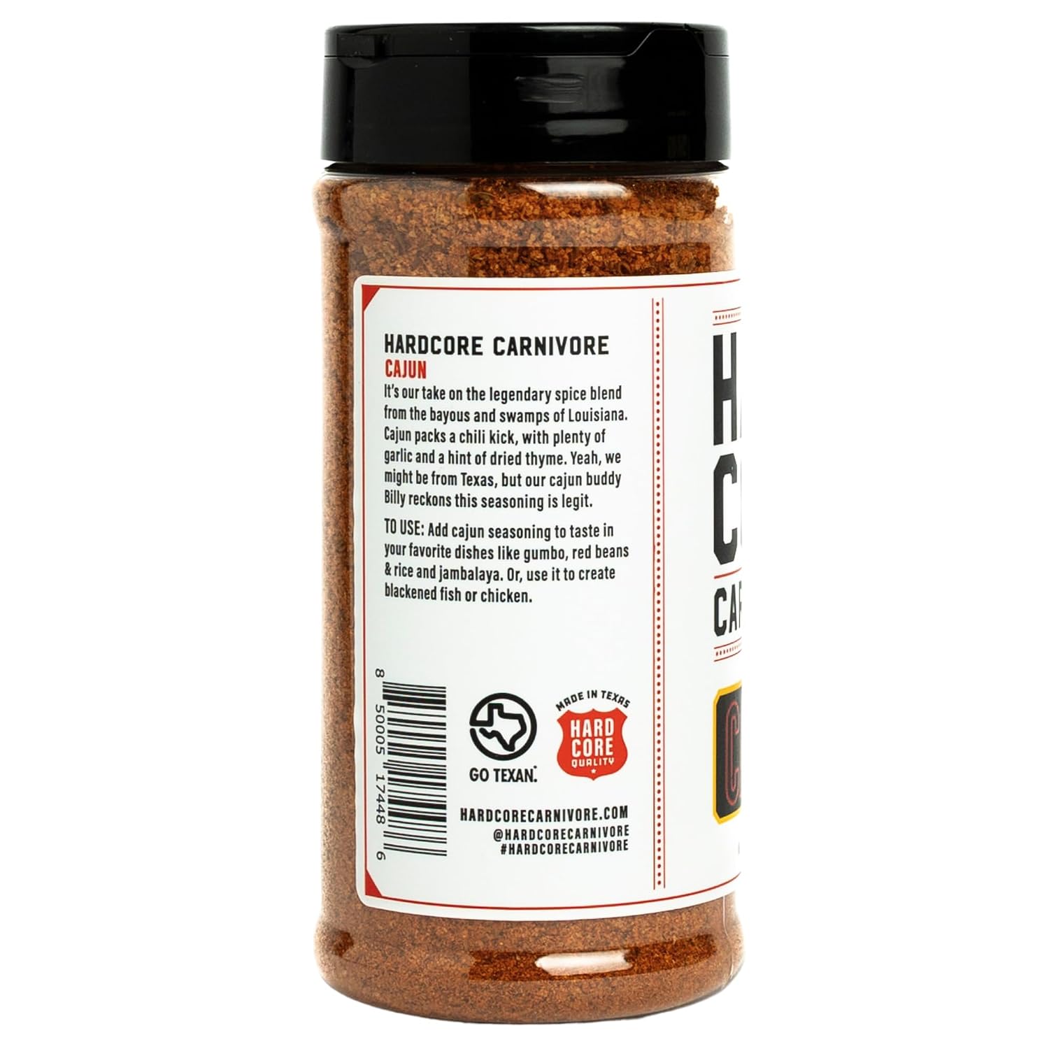 Hardcore Carnivore Black | All-Purpose Beef Seasoning Rub, 13oz Shaker