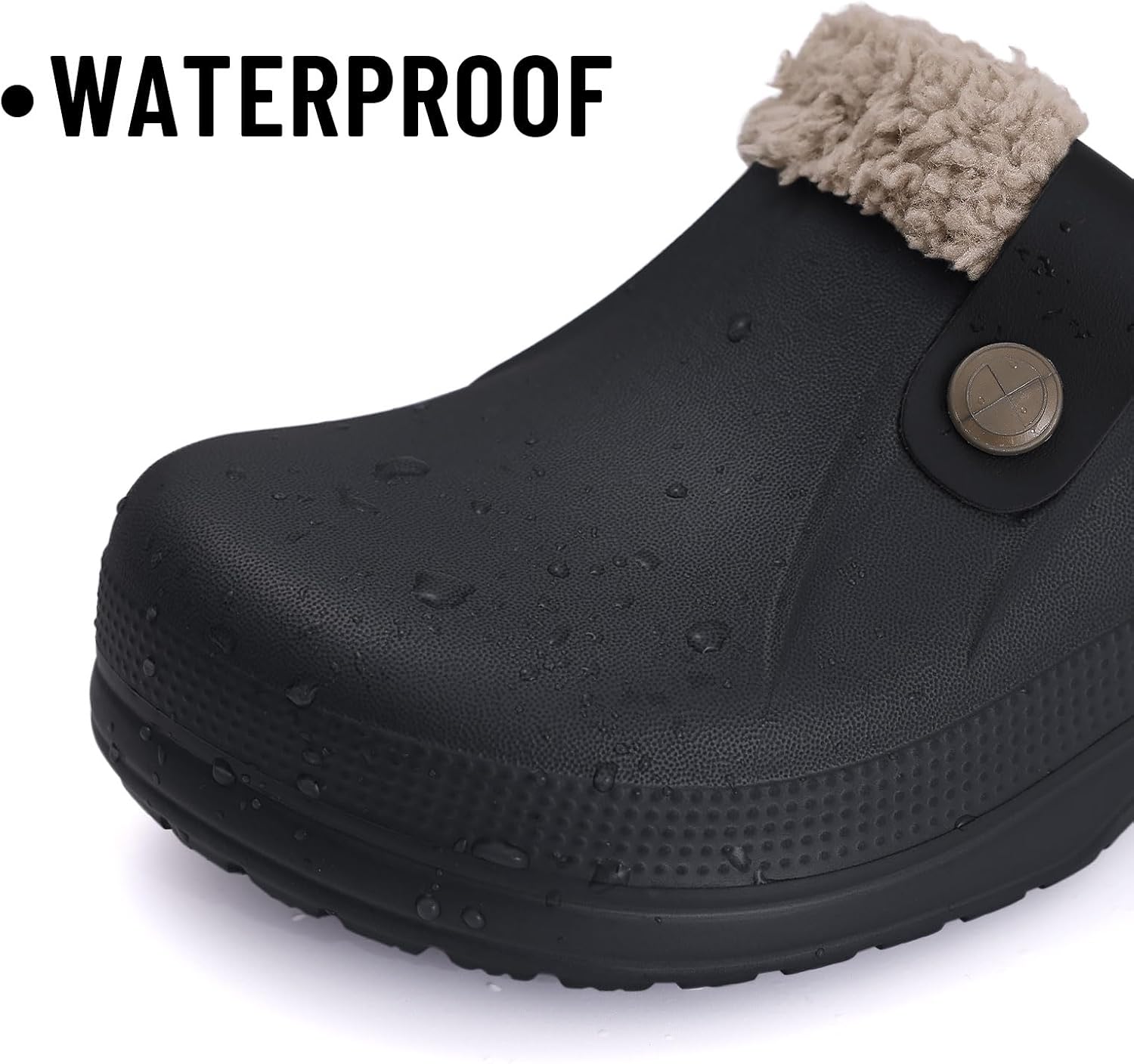 Beslip Fur Lined Clogs for Women & Men Fuzzy Slippers with Memory Foam