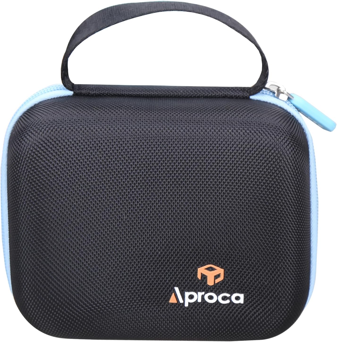Aproca Case Compatible with Cricut EasyPress Mini Heat Press, Storage Portable Bag for Machine and Accessories -Black with Red Zipper (Case Only)
