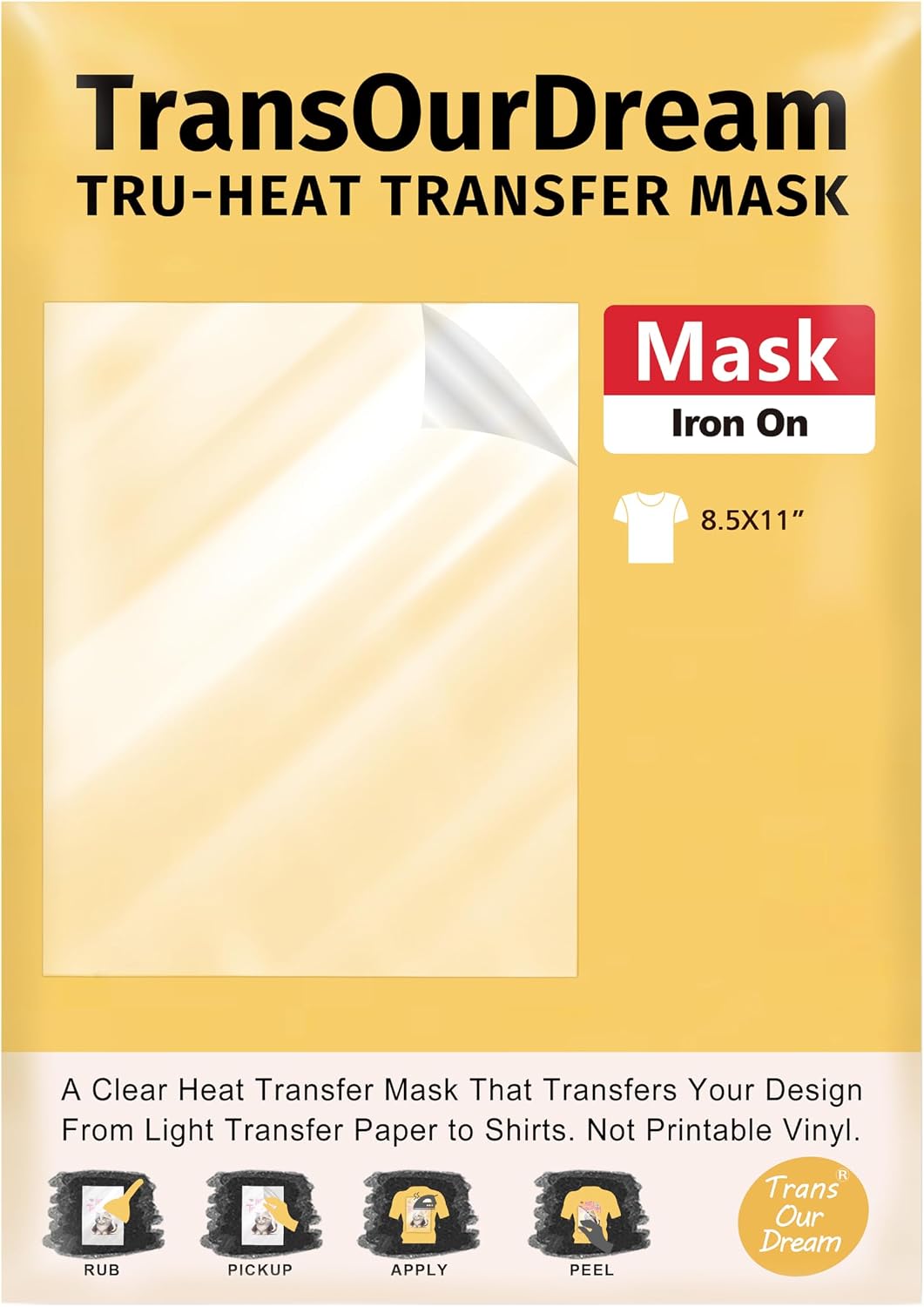 TransOurDream Upgraded Iron on Heat Transfer Paper for T Shirts (20 Sheets