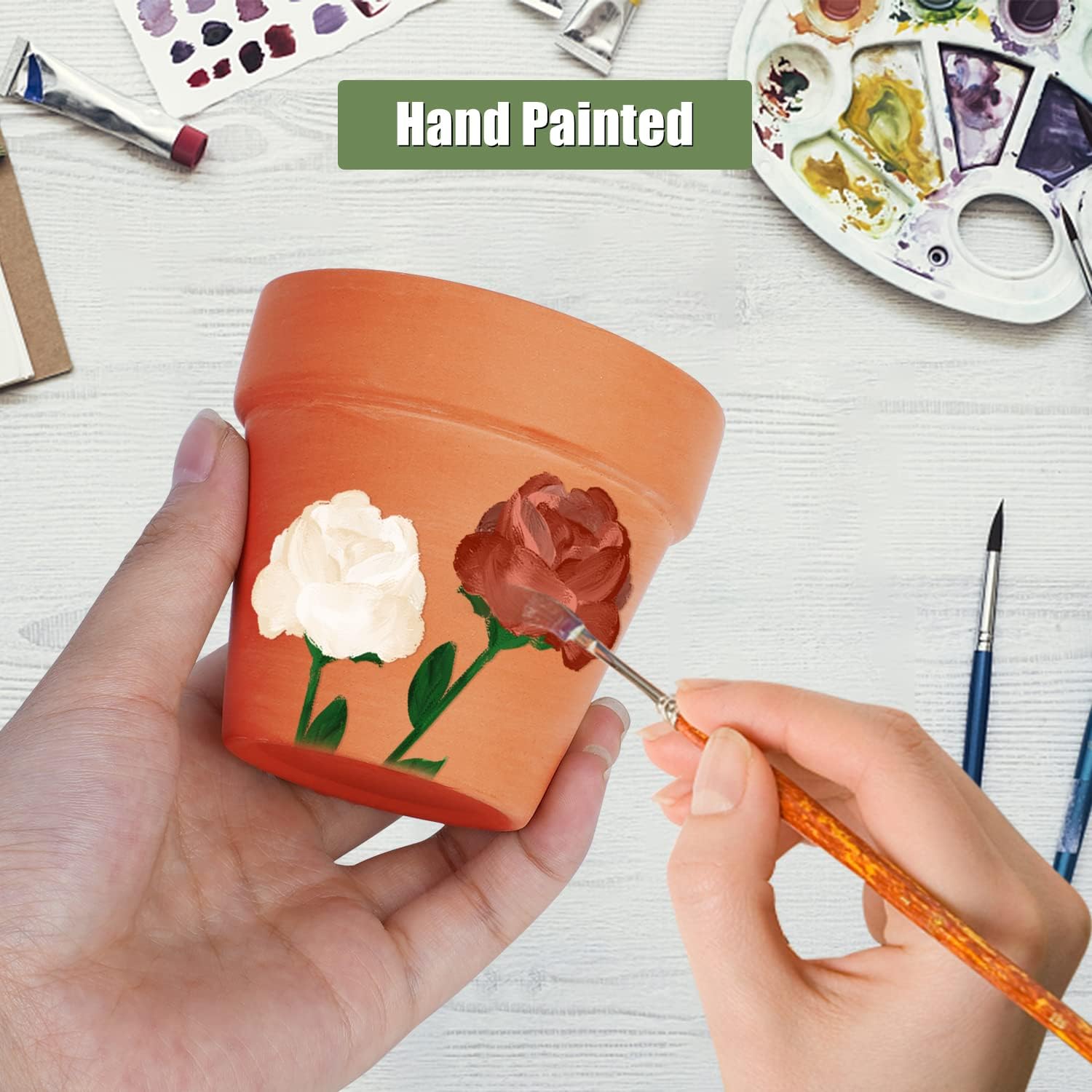 KOAMLY 3 inch Plant Nursery pots Number of Items in a 20 Pack, with Drain, Succulent Seedling Planter, use with Indoor, windowsill