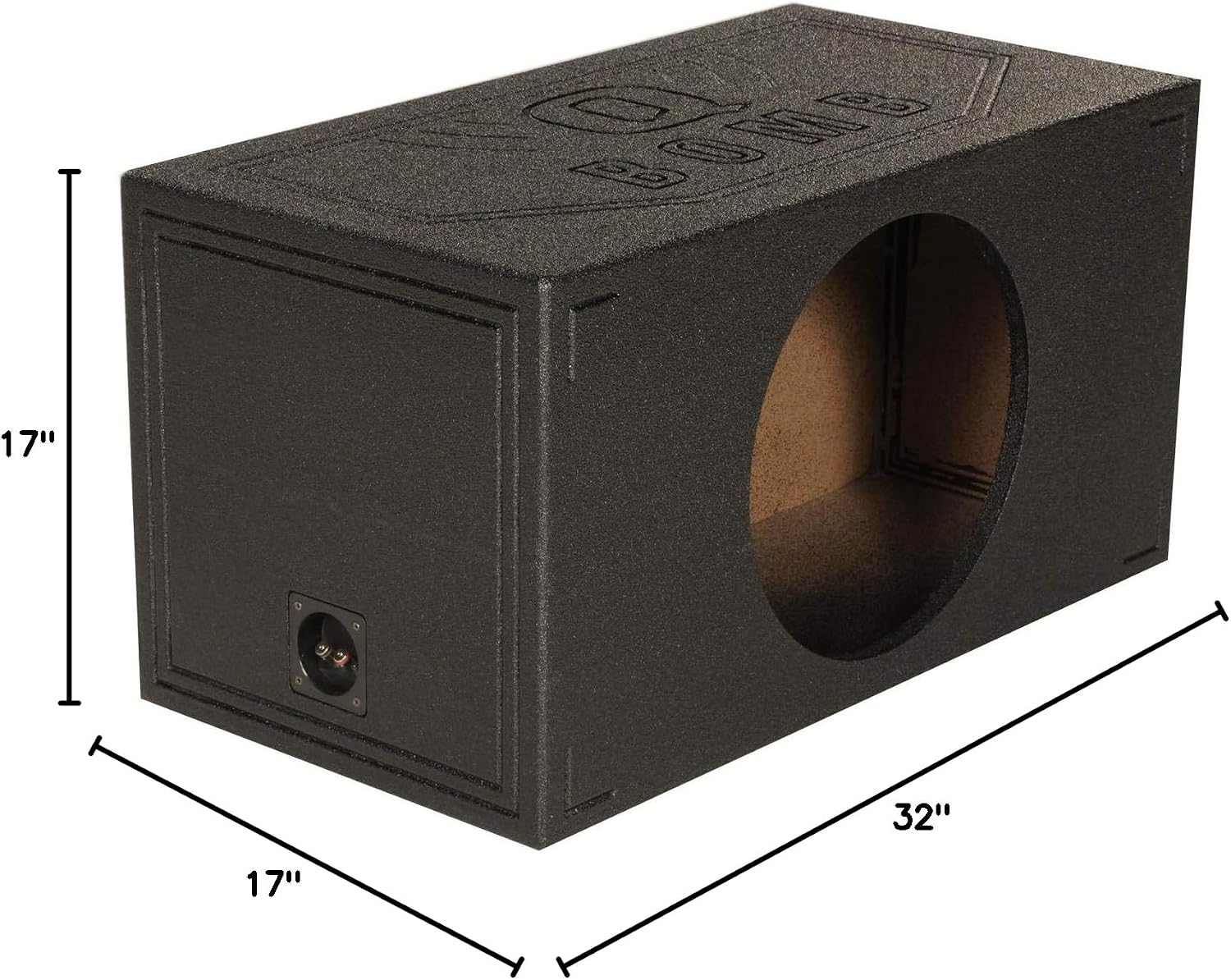 Q-POWER QBOMB15VL Single 15" Vented Ported Subwoofer Sub Box Enclosure (2 Pack)