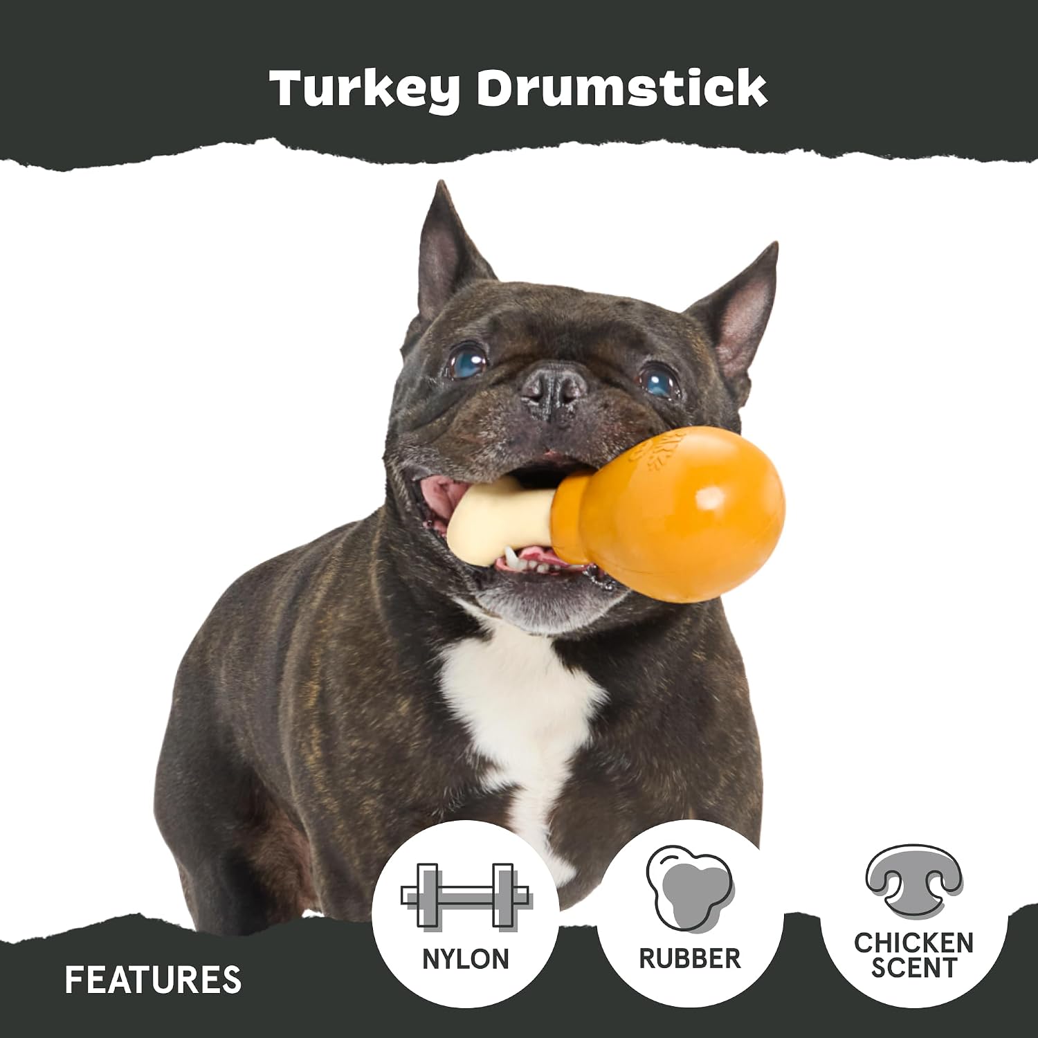 BarkBox Turkey Super Chewer - Toy for Large Dogs