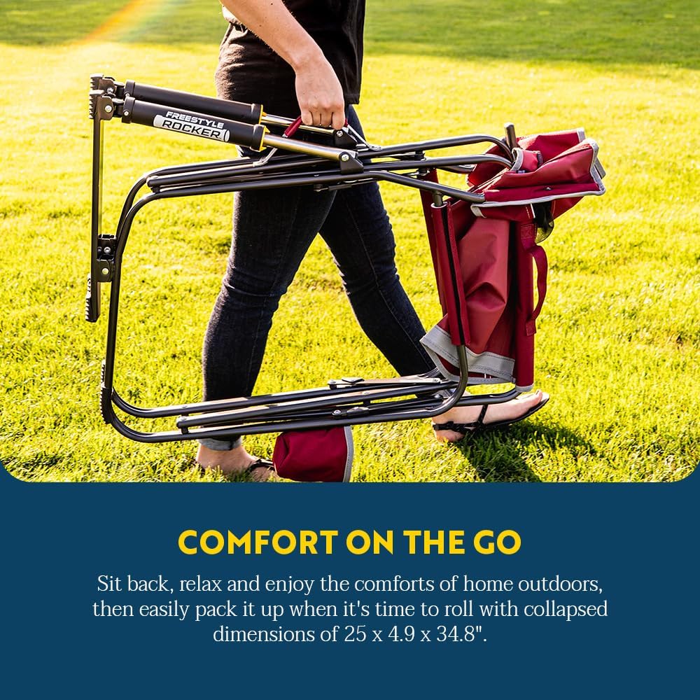 GCI Outdoor Freestyle Rocker Camping Chair - Cinnamon