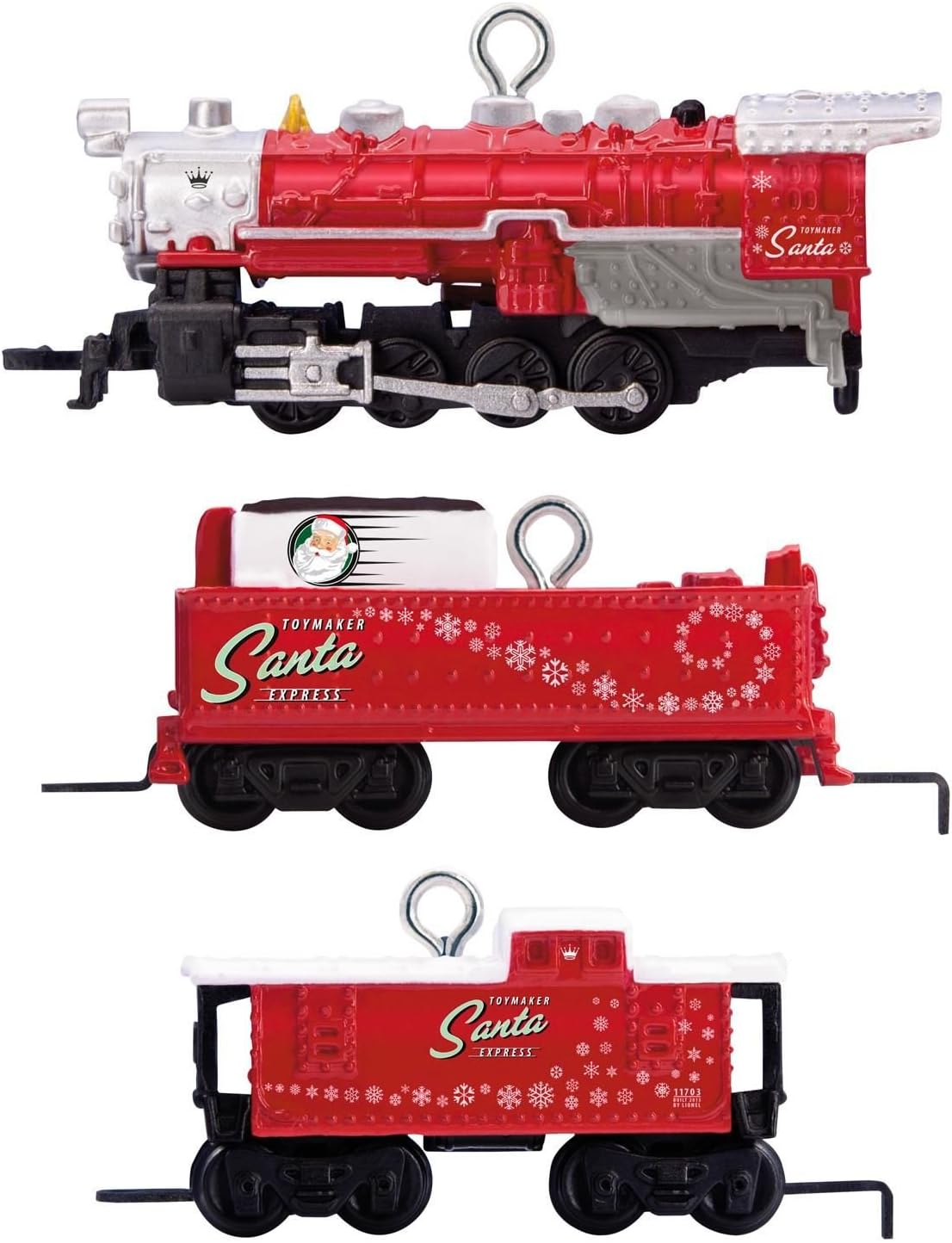 Hallmark 1995QXM8115 Miniature Set LionelNorth Pole Express Keepsake Christmas Ornaments