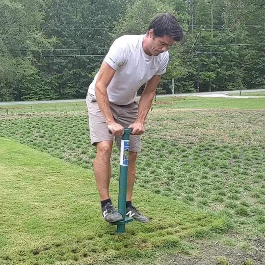 5-IN-1 Lawn Tool and Garden Tool, Bulb Planter, Weeder, Sod Plugger, Annual Planter, Soil Test