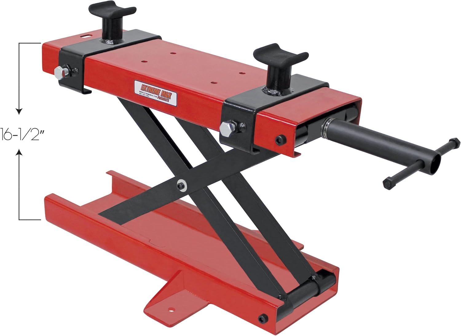 Extreme Max 5001.5047 1100 lb. Motorcycle Scissors Jack - Narrow | 1100 lb. Capacity