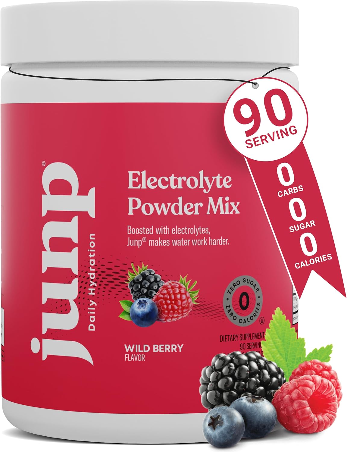 JUNP Electrolytes Powder No Sugar No Carbs – Lemonade Keto Electrolyte Drink Mix - Potassium & Salt Hydration Powder Electrolytes - Zero Calorie
