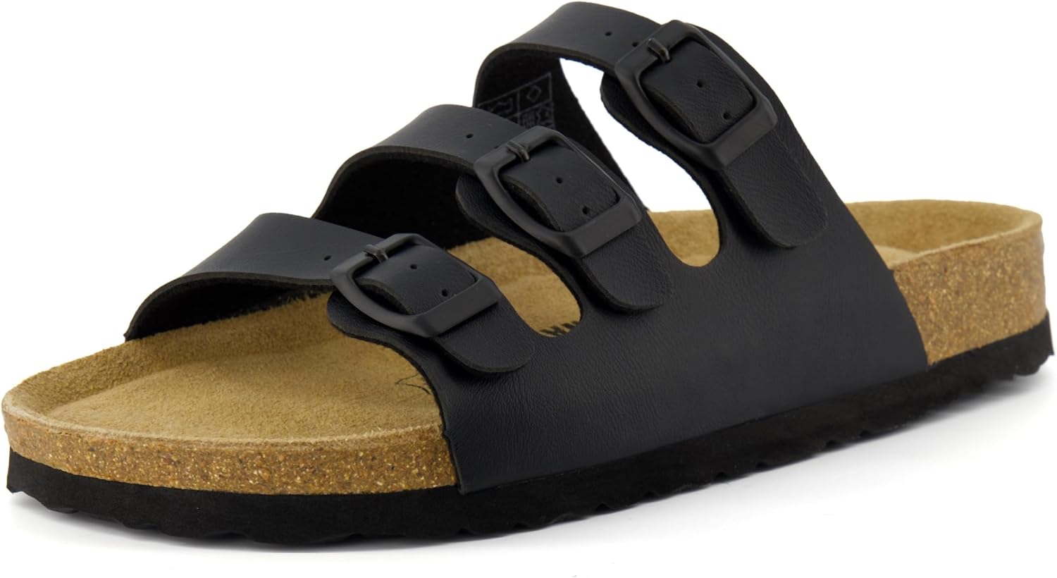CUSHIONAIRE Women's Lela Cork footbed Sandal with +Comfort