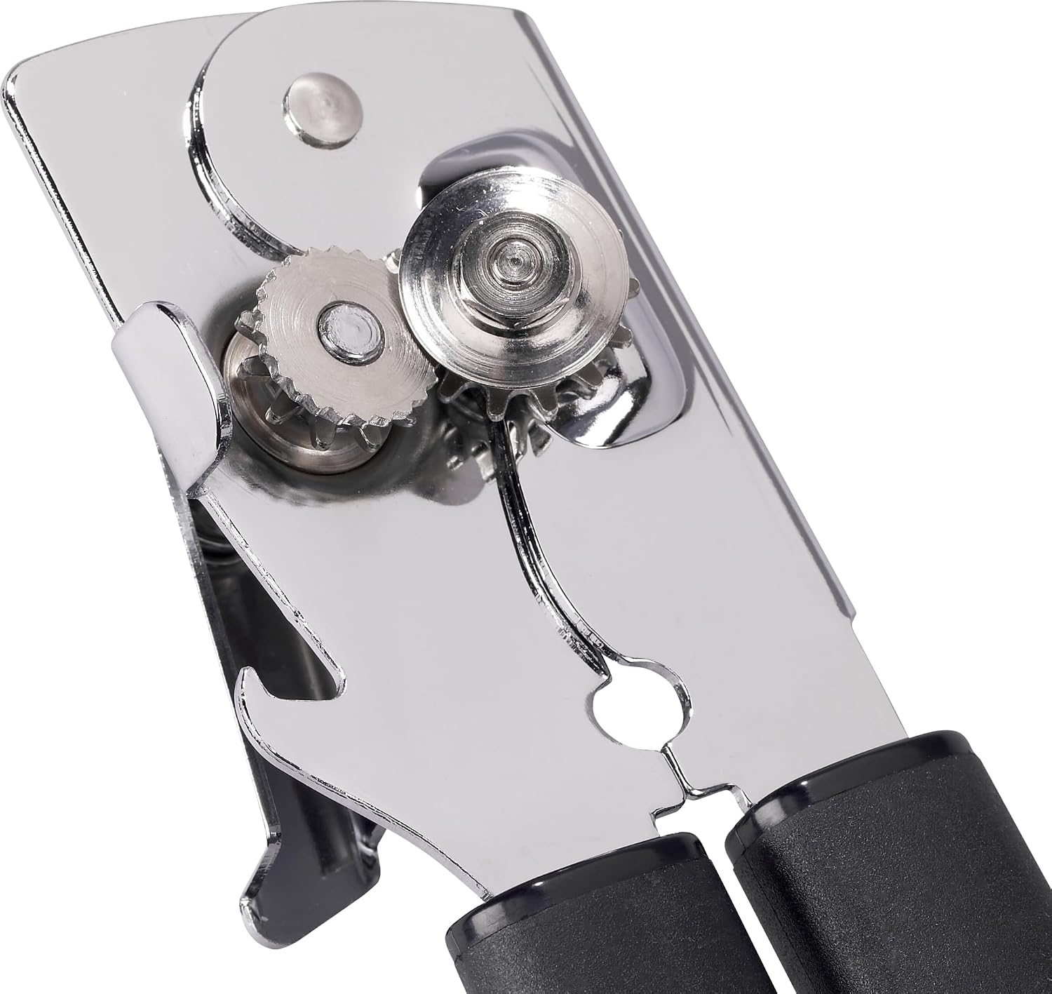GoodCook Everyday Classic Can Opener, High Carbon Stainless Steel Blade, Heavy Duty with Soft Grip Handles, Manual Kitchen Tool for All Can Sizes