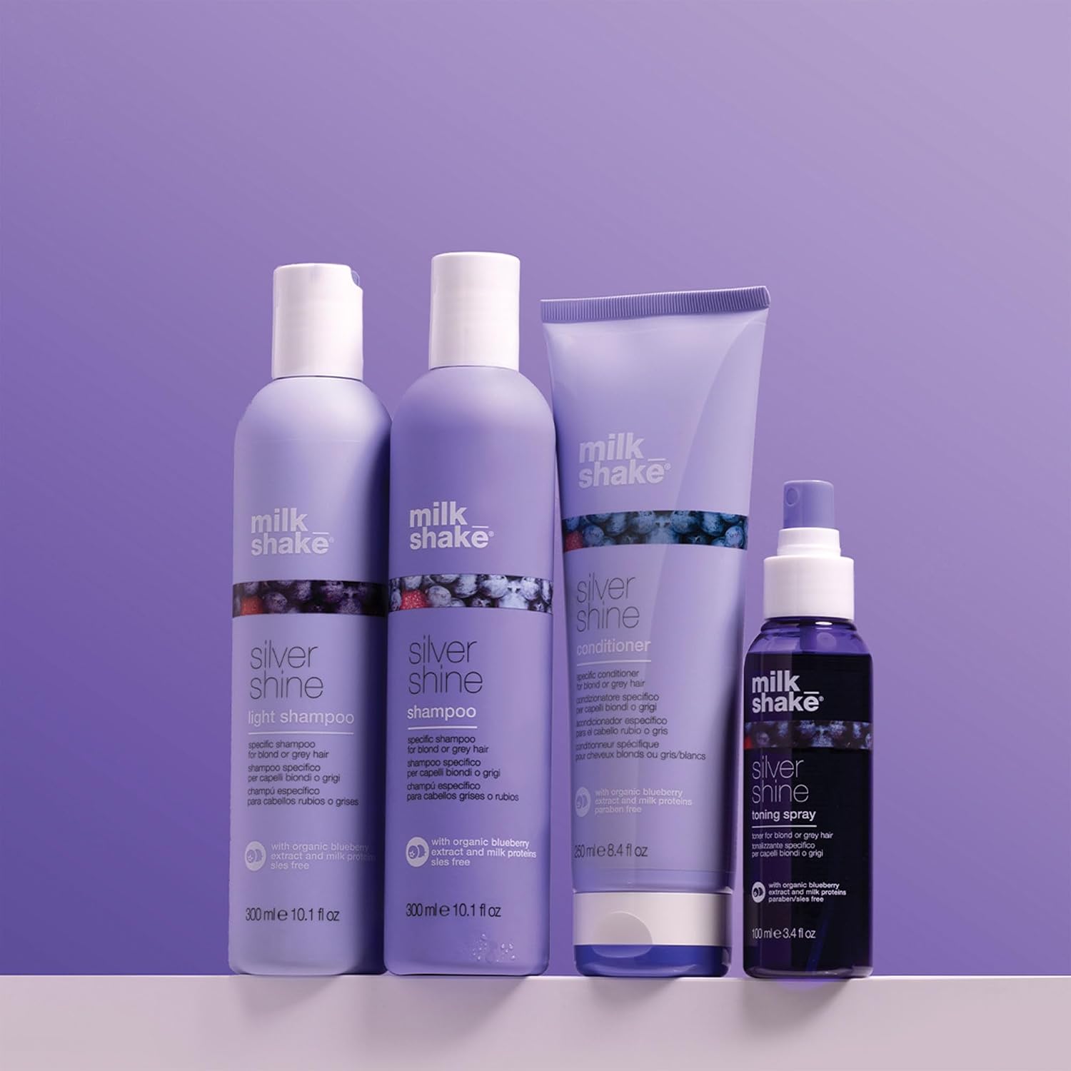 milk_shake silver shine shampoo | purple shampoo to help reduce yellow and brass in white