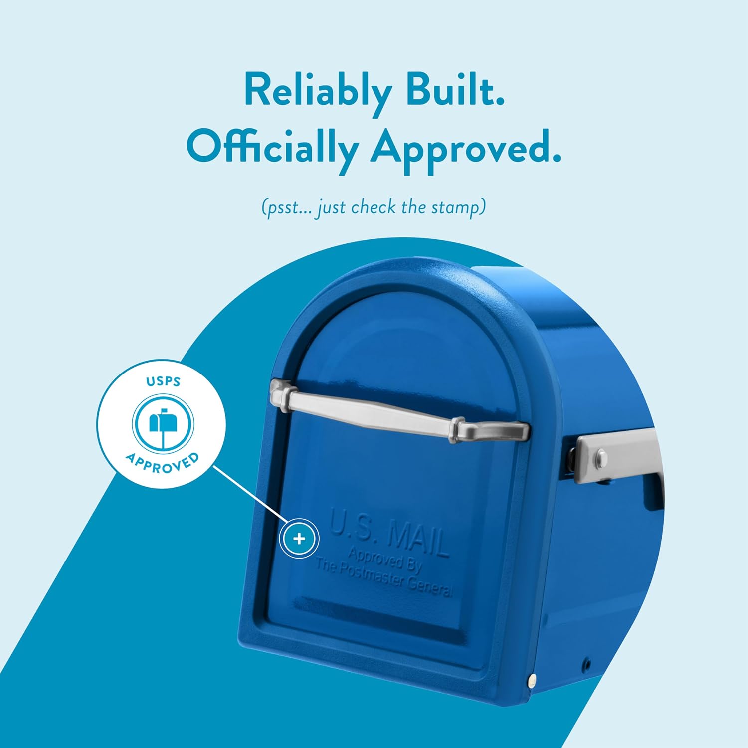 Architectural Mailboxes Chadwick Galvanized Steel Post Mount Mailbox, 8950B-10, Black, Medium Capacity | Galvanized steel build for outside with weather-resistant build and rust-resistant powder-coat finish. USPS approved.