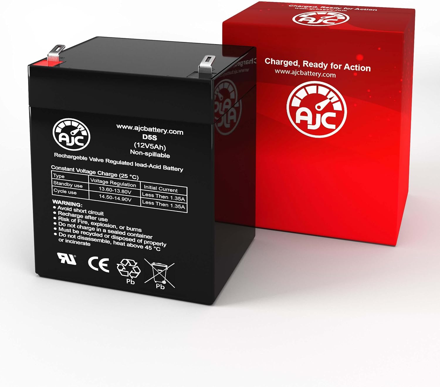 AJC Battery Compatible with Craftsman 41B822 12V 5Ah Garage Door Battery
