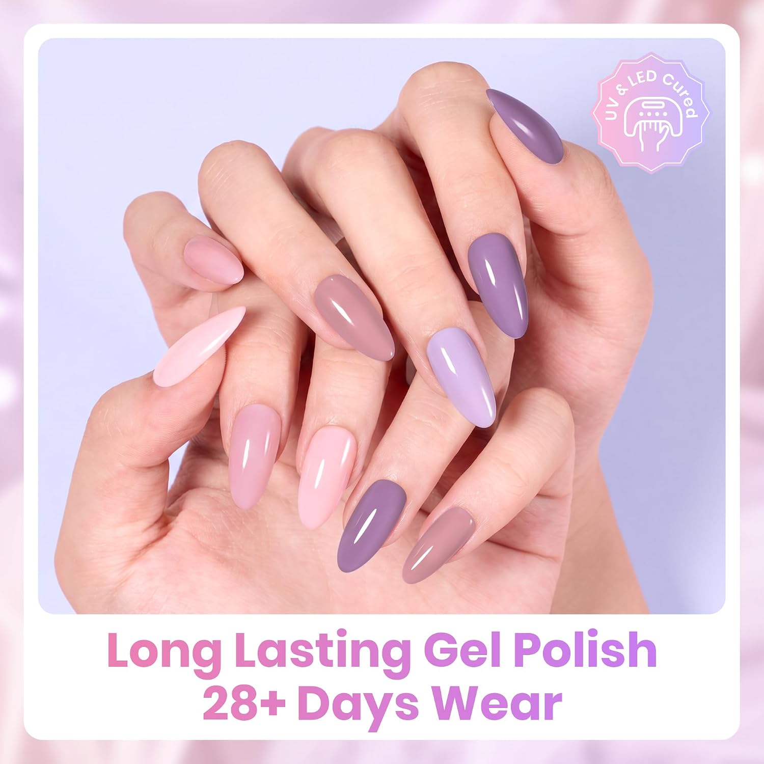Beetles Green Gel Polish Set, 6 Colors Misty Forest Collection