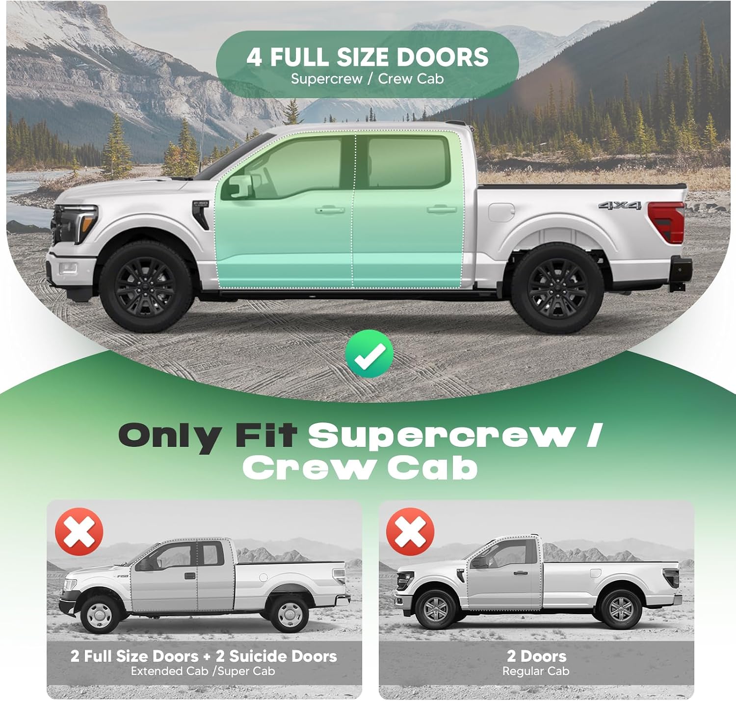 Autorder Under Seat Storage Box Organizer with 3 Detachable Dividers, Compatible with 2015-2026 Ford F150 SuperCrew Cab & Crew Cab