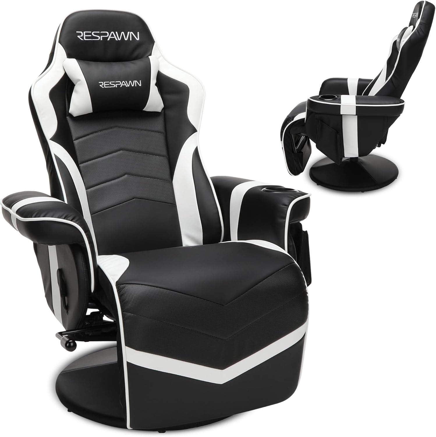 Respawn 900 Gaming Recliner Chair with Footrest, Cup Holder and Swivel