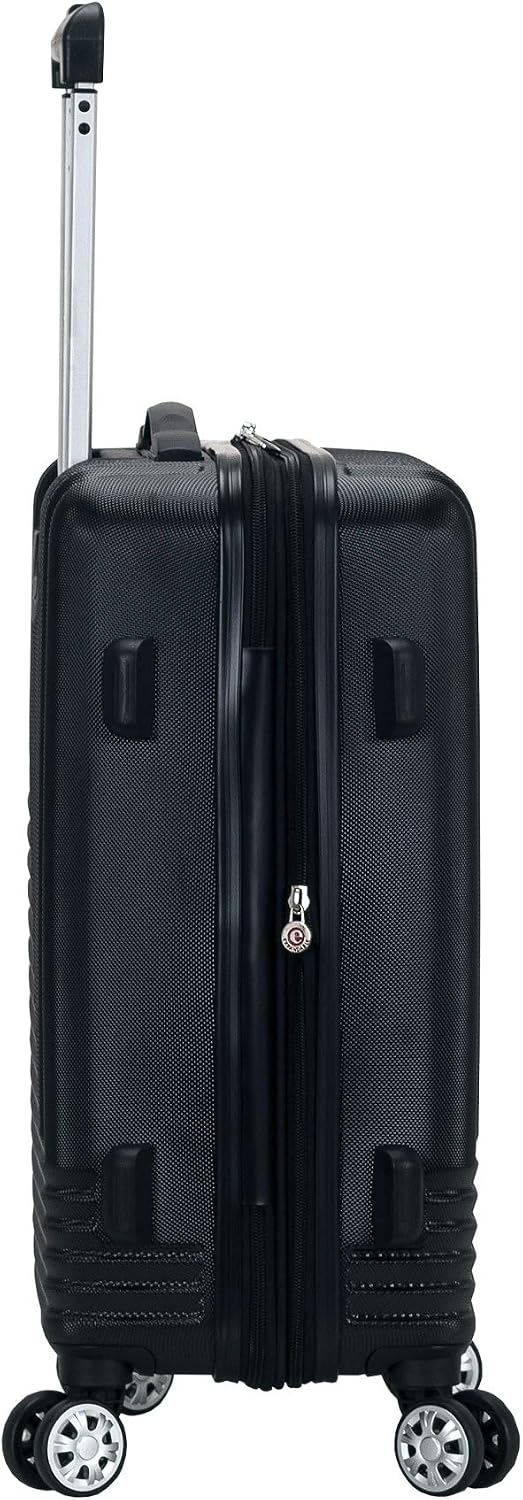 Rockland Star Trail Hardside 2 Piece Expandable Spinner Wheel Luggage Set, (20"/24"/28"), Champagne