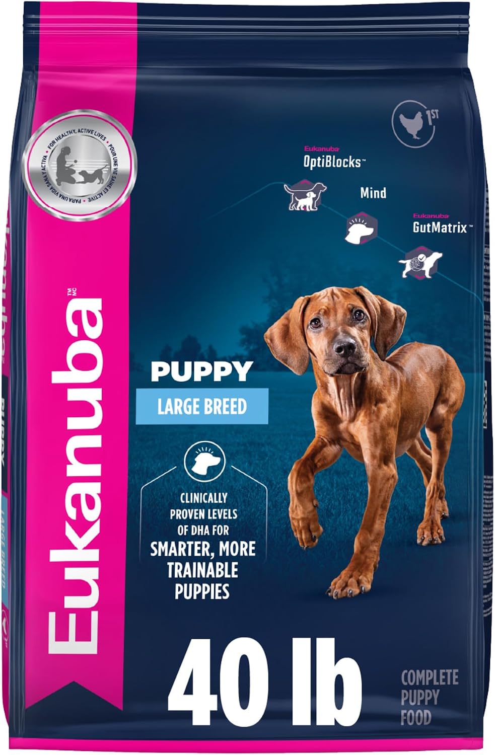 Eukanuba Puppy Large Breed Dry Dog Food, 4.5 lb Bag.