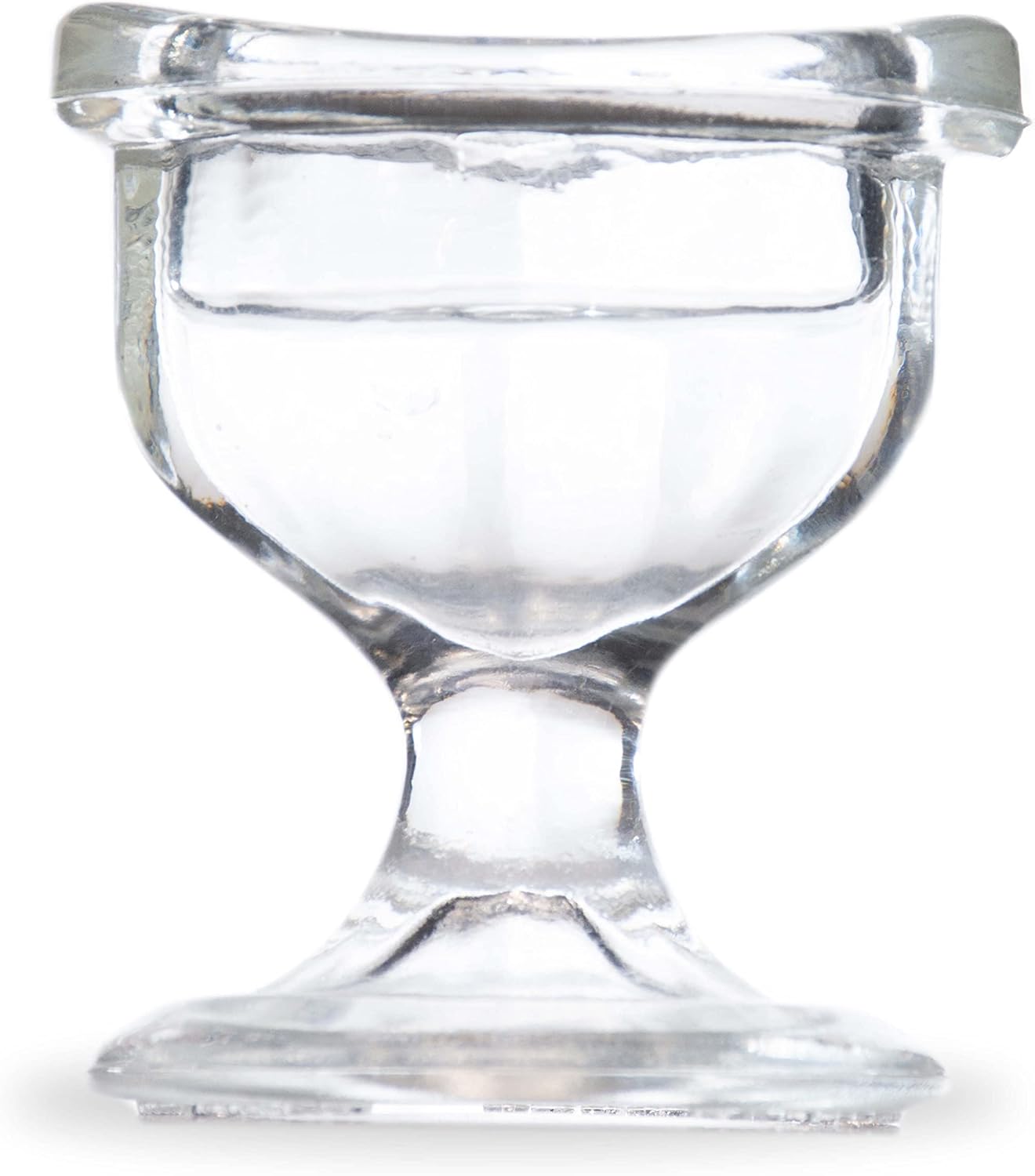 Glass Eye Wash Cup - Soothing Relief from Allergens, Irritants, Makeup, Dust, Dry Eyes and More - Use With Distilled Water or Saline (10 mL Volume)