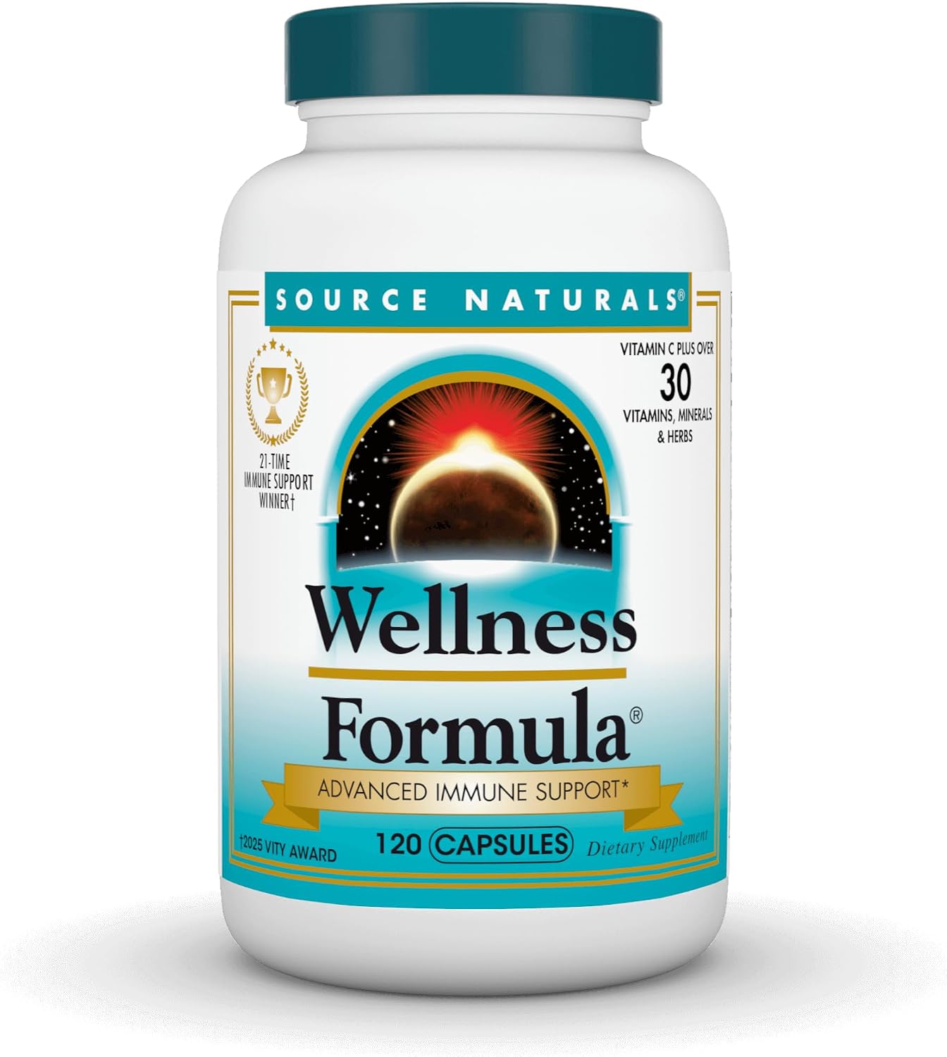 Source Naturals Wellness Formula, Advanced Immune Support - 240 Capsules | Bio-Aligned Vitamins & Herbal Defense with Vitamin C Plus 30 other Vitamins, Minerals & Herbs for Immune System Support