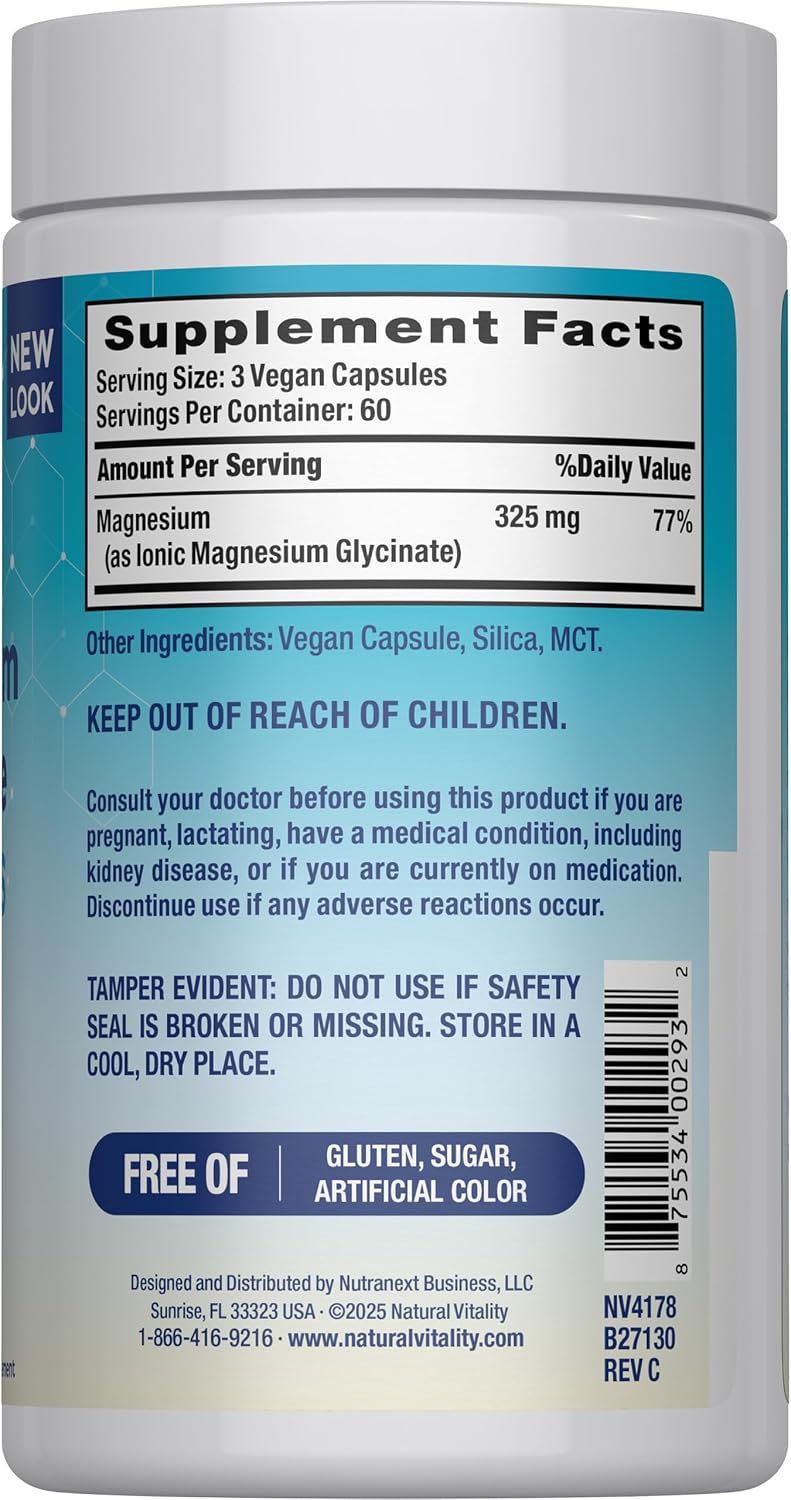 Natural Vitality Calm Magnesium Glycinate Capsules