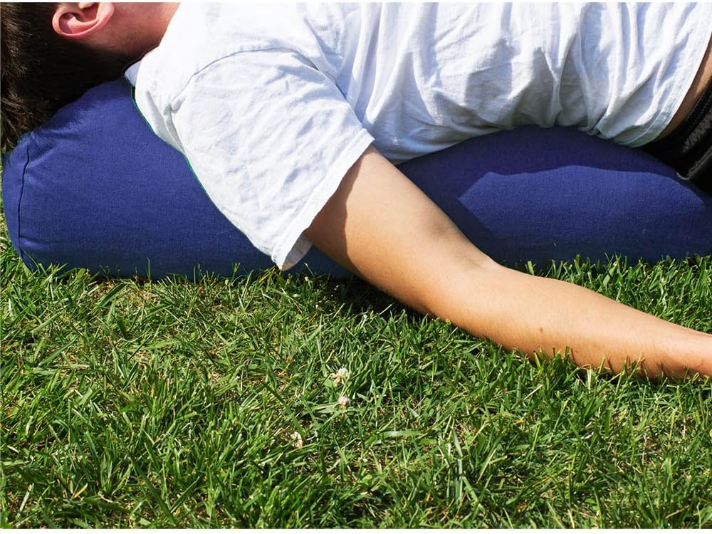 YogaAccessories MAX Support Deluxe Round Cotton Yoga Bolster